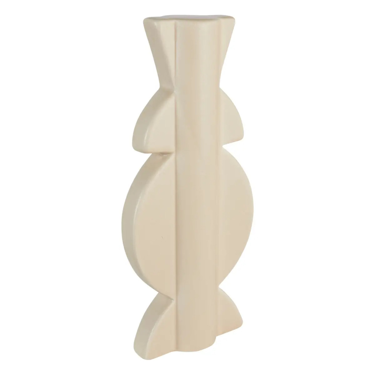 Déco à poser totem "Mala" beige H25cm