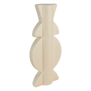 Déco à poser totem "Mala" beige H25cm