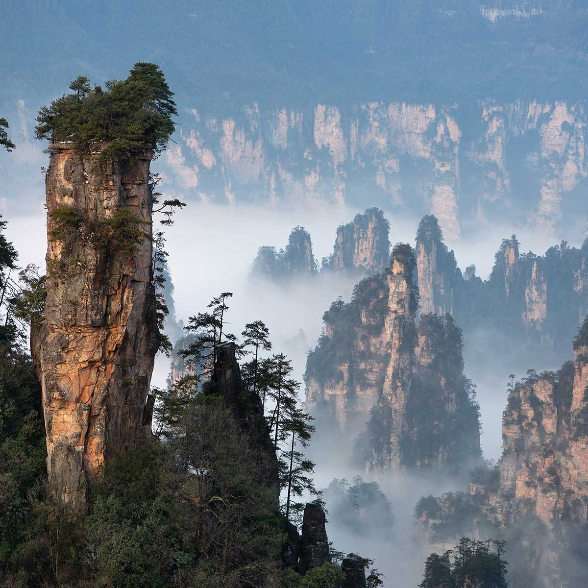 Tableau Roches en Asie Tableau plexiglas