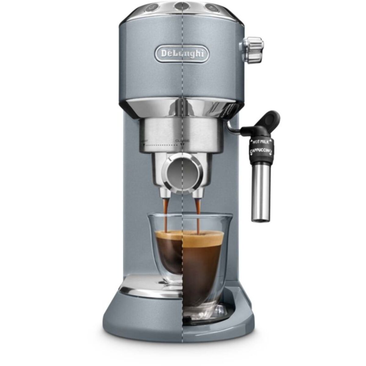 Machine à expresso DELONGHI Dedica Arte EC785.AE bleu + kit barista