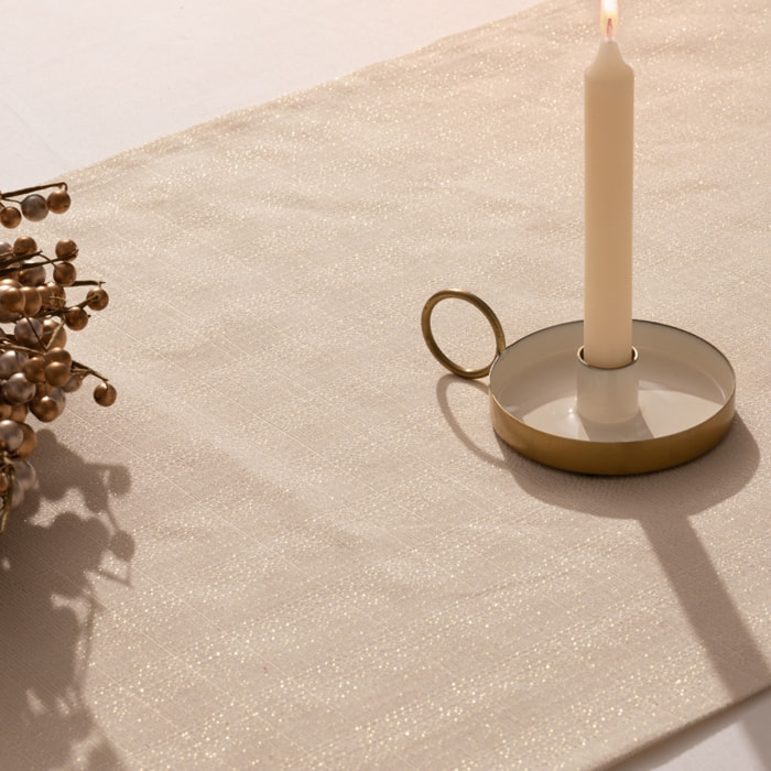 Chemin de table EVOLET BEIGE-OR