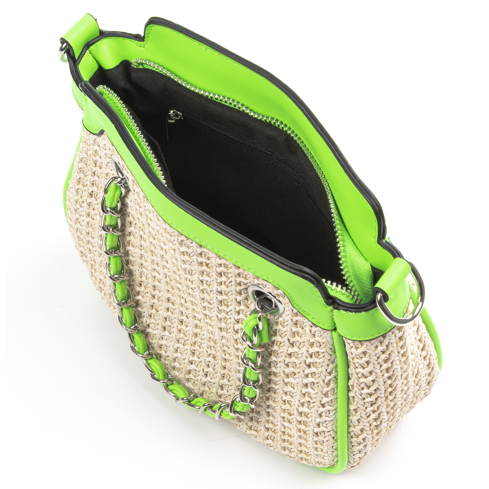 Barletta Bolso bandolera Mujer. Tejido Paja  Piel Sintética PU