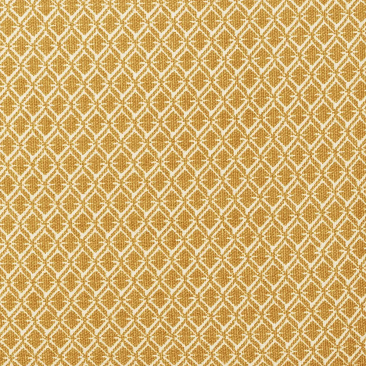 Coussin - motifs otto - coton - jaune ocre - 38x38 cm