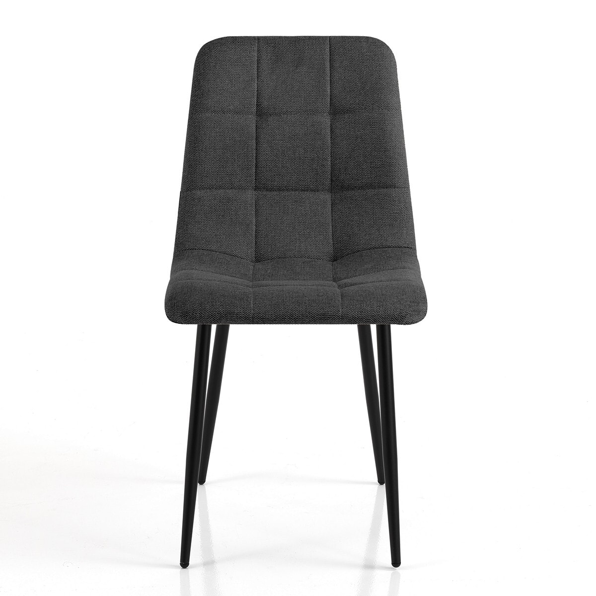 Tomasucci Ensemble de 4 chaises FAFFY EVO gris foncé