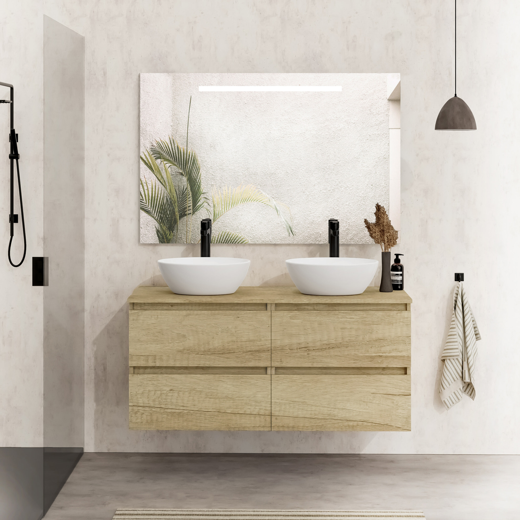 Conjunto de baño LILY SE, Alday, 120cm, Nature