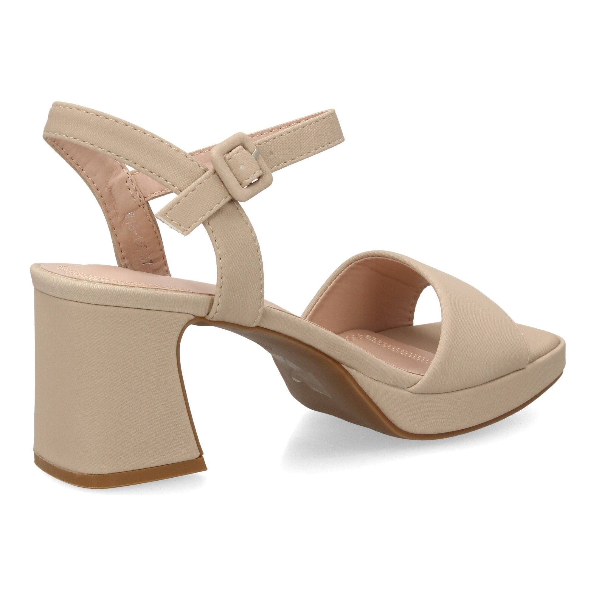 Sandalia tacón ancho plataforma elegante para mujer