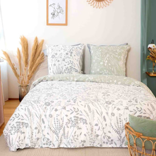 Parure housse de couette 3pcs 100% satin de coton 78fils susie
