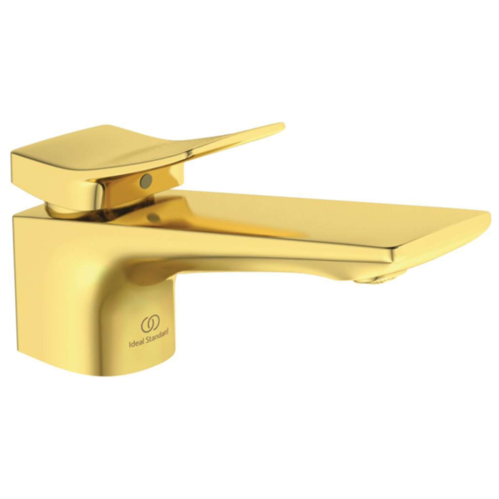 Mitigeur lavabo Conca avec tirette et vidage Or