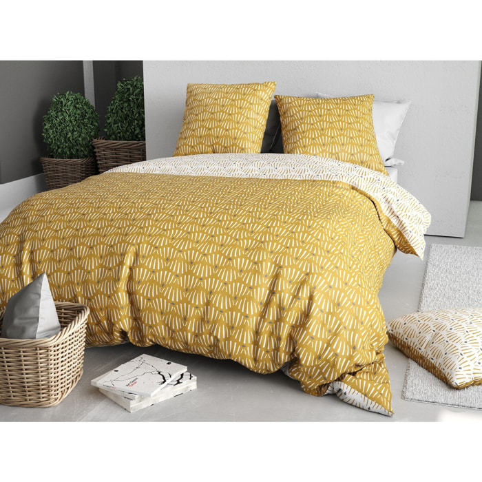 Parure Housse De Couette 3pcs Polycoton RACHEL