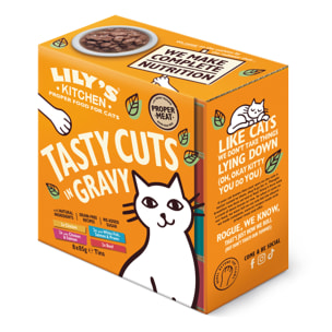 Lily's Kitchen Chat Délicieuses bouchées en sauce Multipack 8x85g - Lot de 6