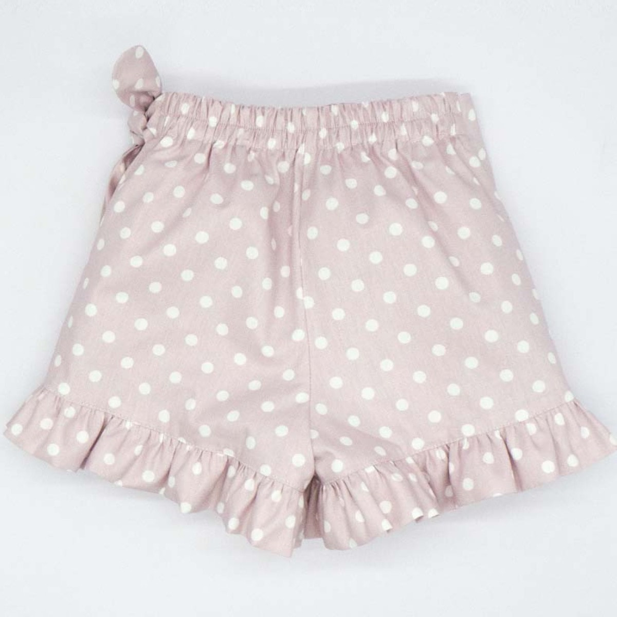 SHORT PAREO ROSA LUNAR BLANCO