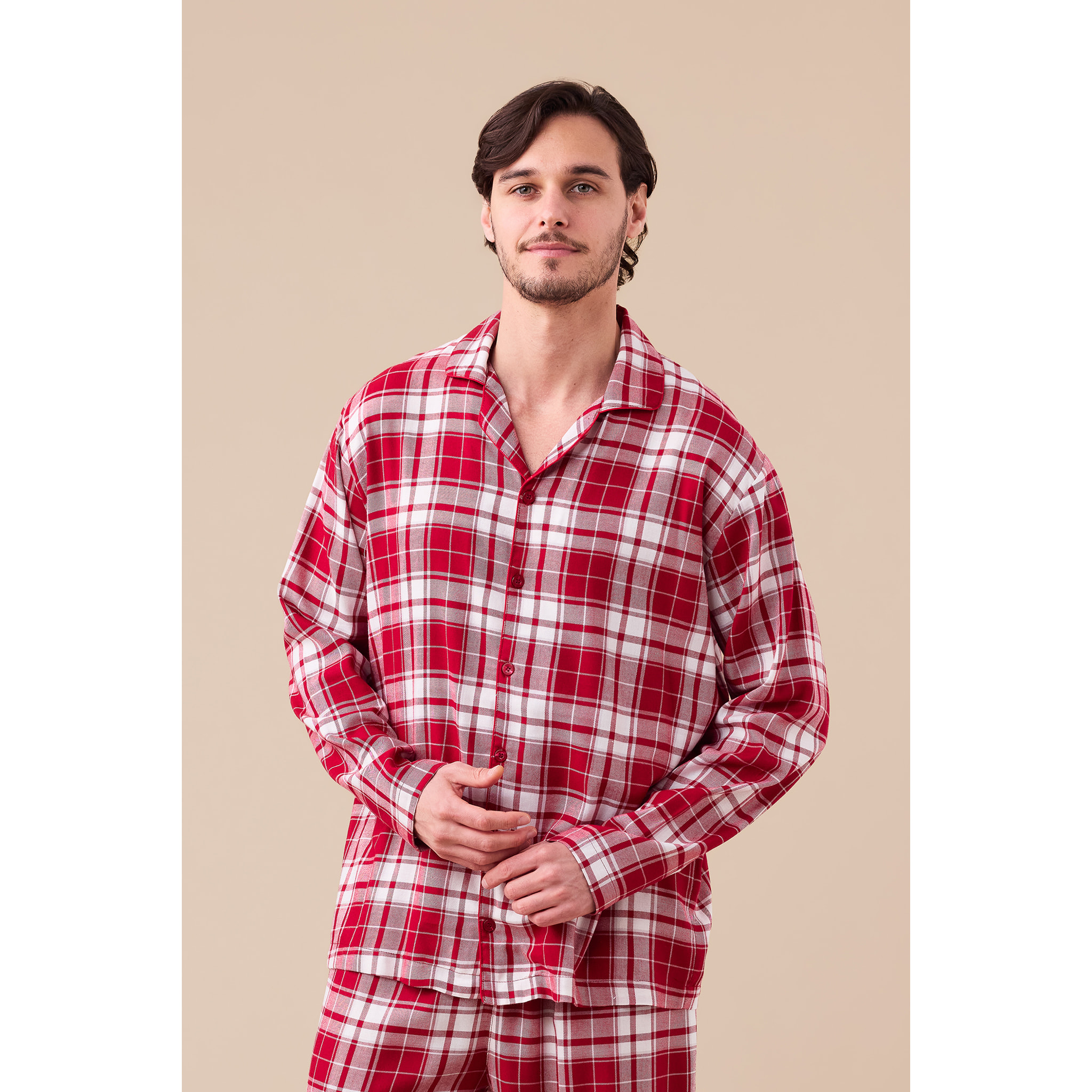 Pigiama uomo flanella articolo tartan. Noidinotte