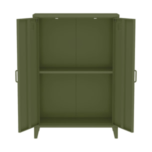 Commode/armoire métal 2 portes (lot de 2) SOHO