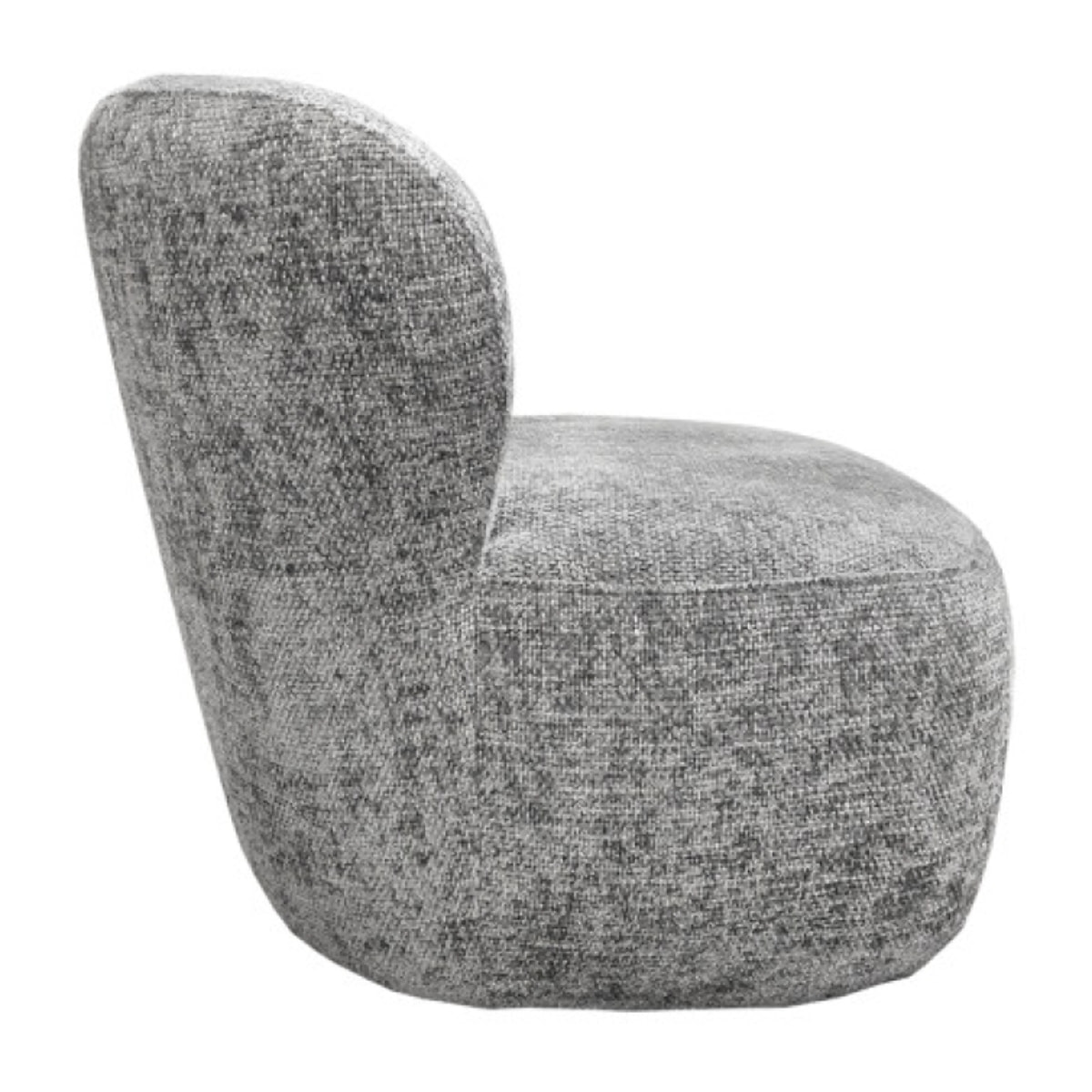 Fauteuil bas arrondi et enveloppant en tissu - 6 variations - BERRY