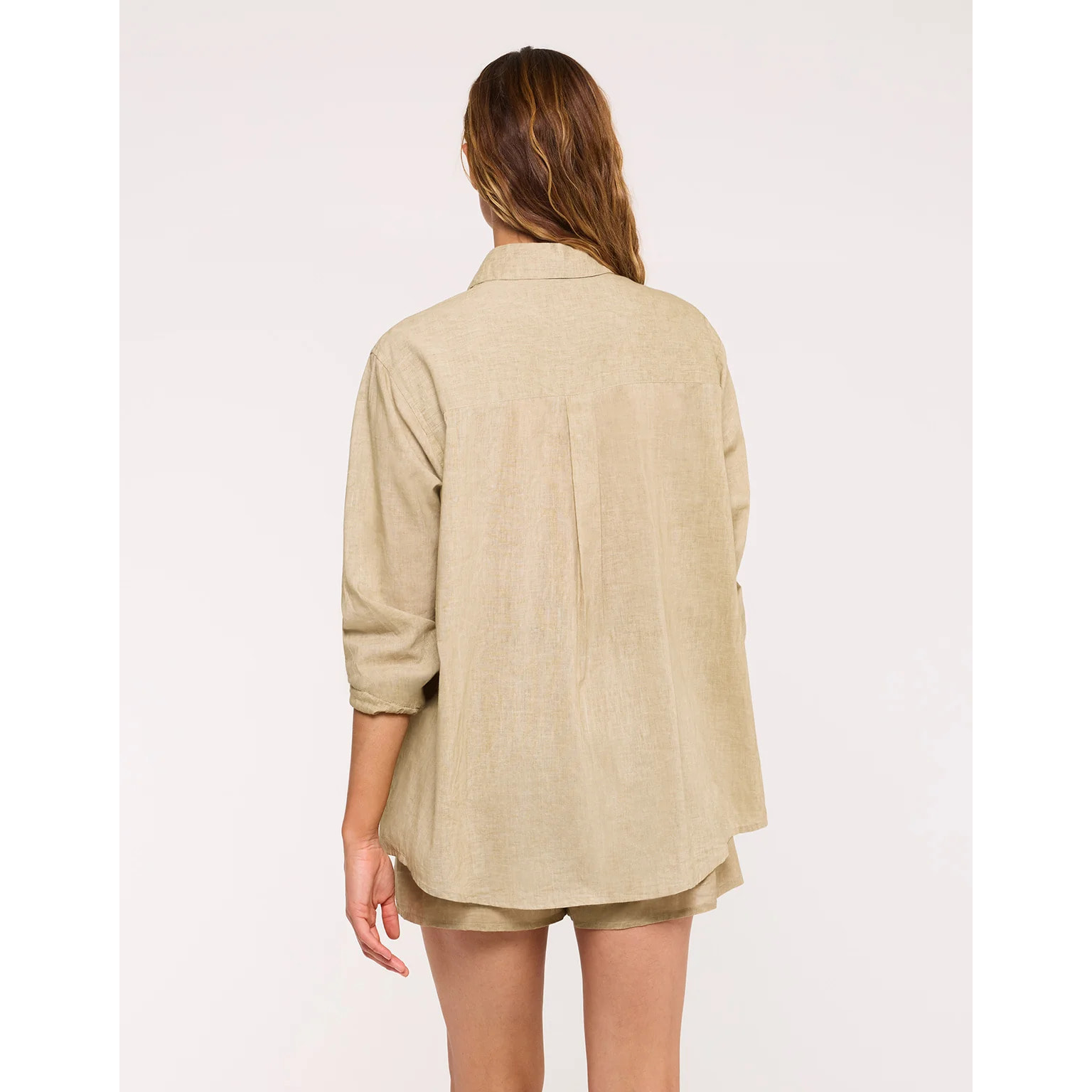 Camisa Manga Larga Caqui - Borela
