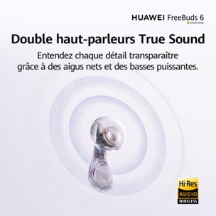 Ecouteurs HUAWEI Freebuds 6 Blanc