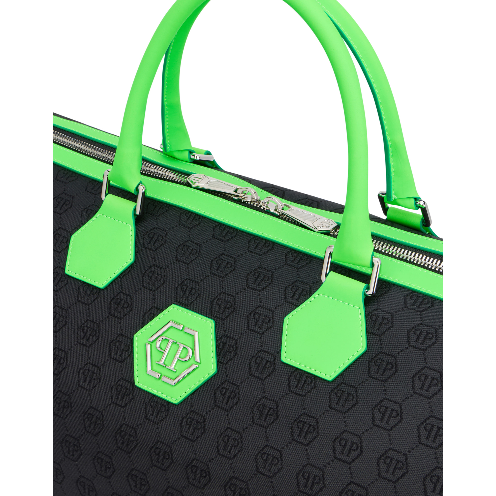 PHILIPP PLEIN Weekend Bag Jacquard Monogram