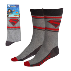 Calcetines Superman - Color Gris - Talla 38-45