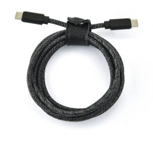 Câble USB C ADEQWAT vers USB-C 2M Noir compatible iPhone 17 16 15 Pro Max et Samsung Galaxy S25 S24 Ultra