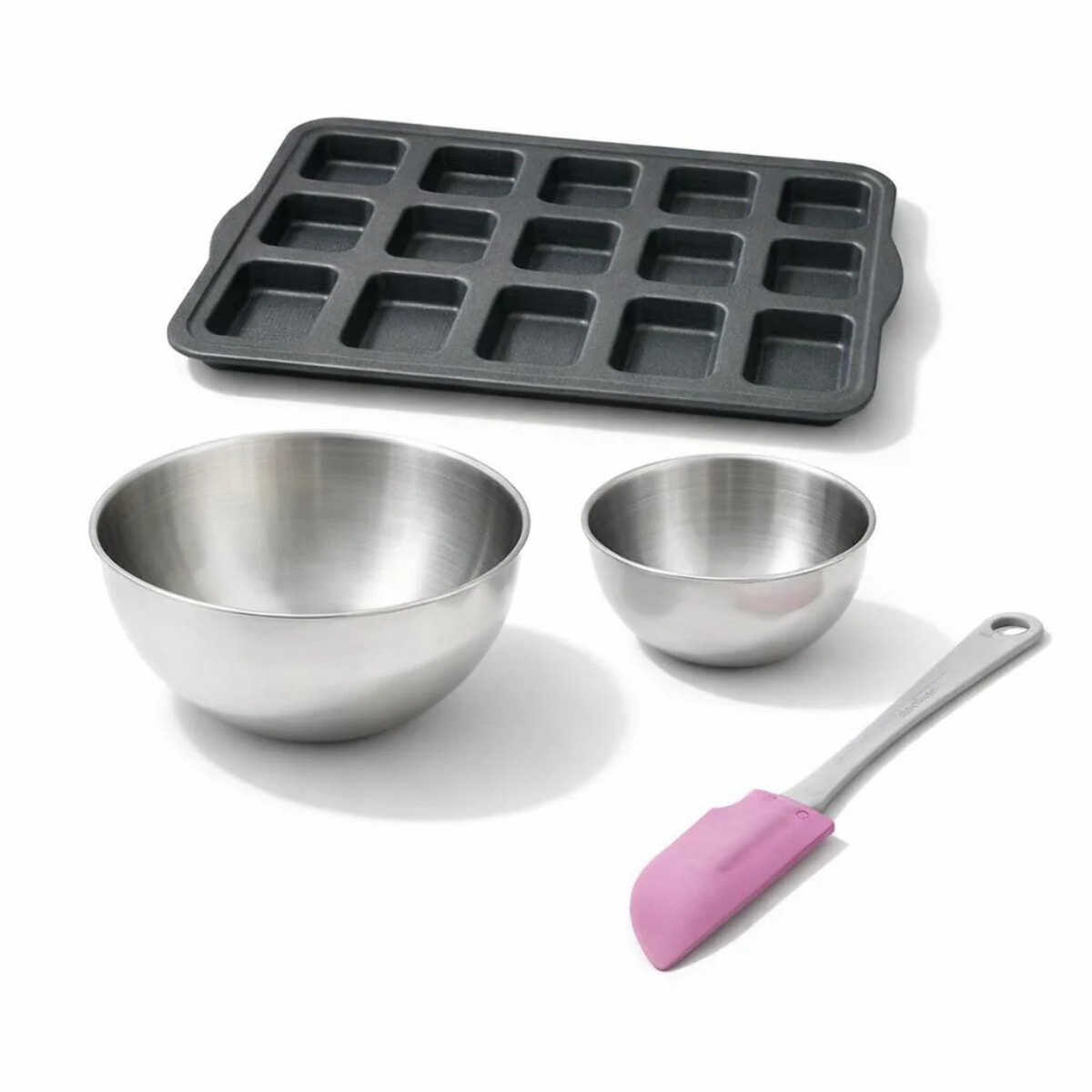 Set de 4 ustensiles de pâtisserie moule à gâteaux 2 bols et spatule Silicone fibre de verre Silicone fibre de verre Zenker  Silicone fibre de verre