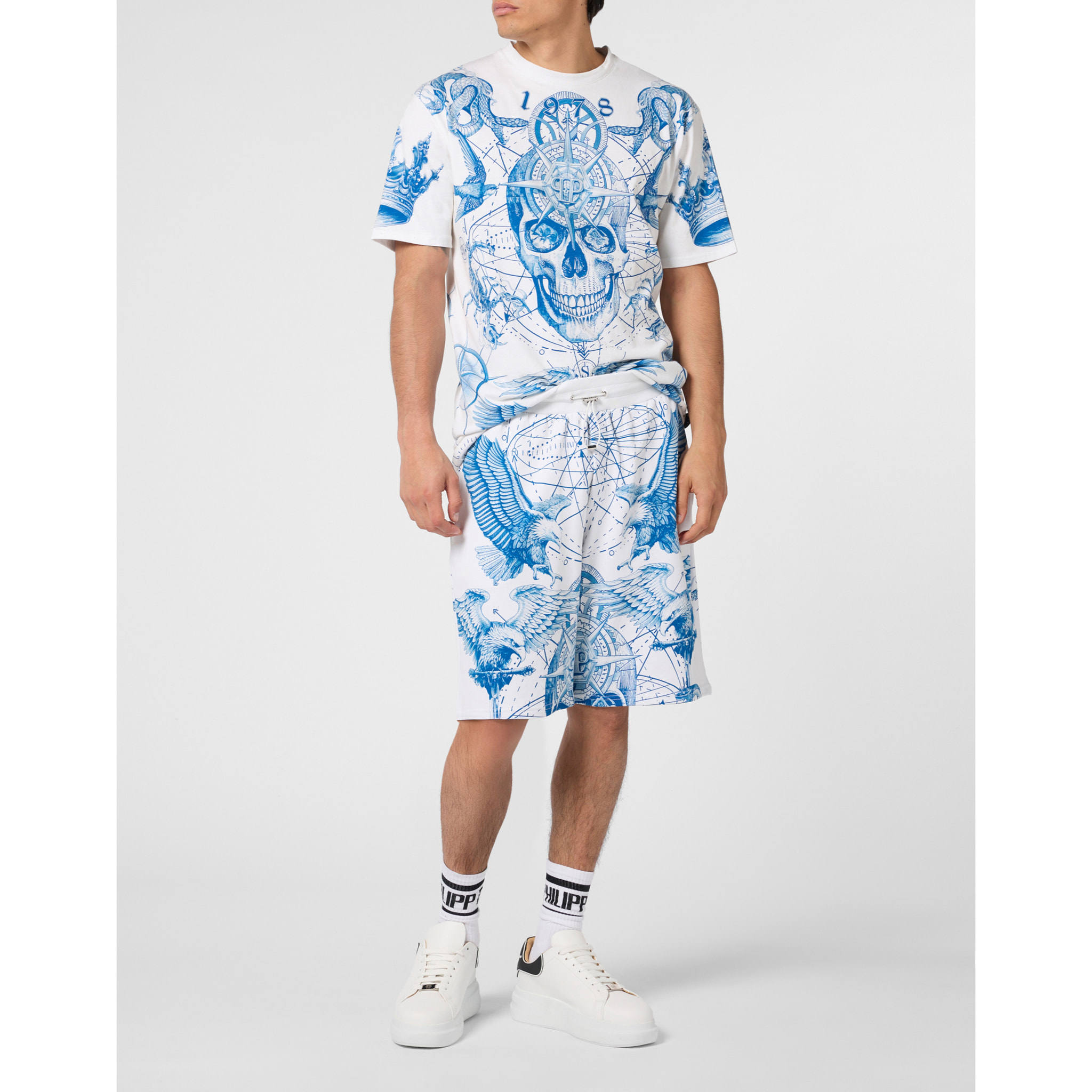 PHILIPP PLEIN Fleece Shorts Tattoo Tattoo