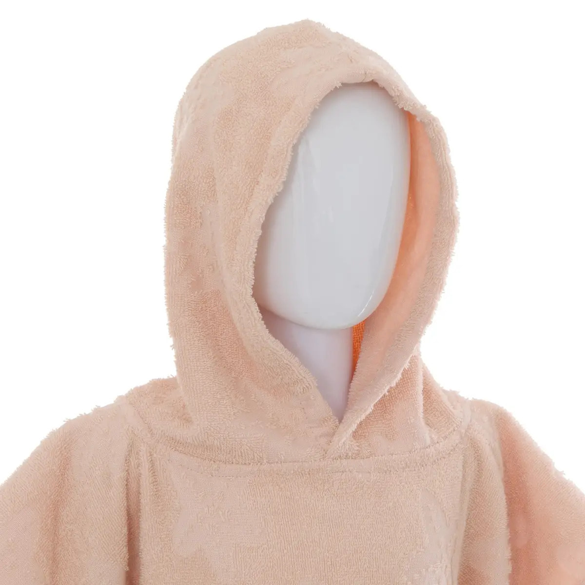 Set Cape et Gant de Bain Enfant Orta 70x55 cm Rose