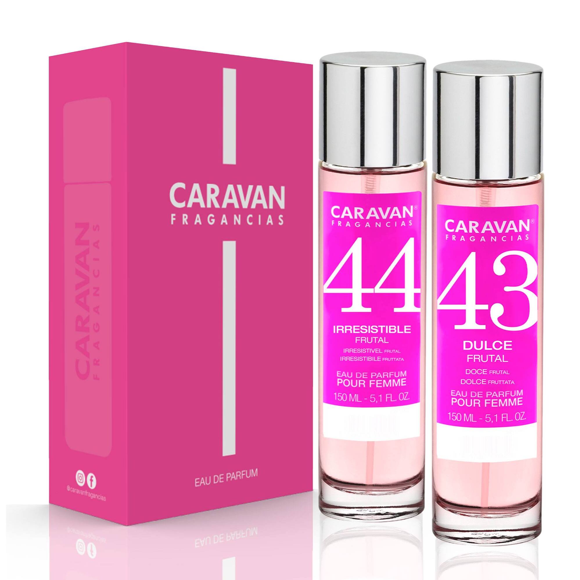 Caravan fragancias - caja de regalo con 2 perfumes: nº43 y nº44 de 150 ml, para mujer
