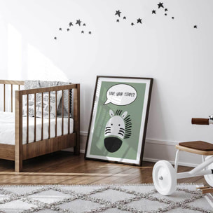 Affiche enfant zebre Affiche seule