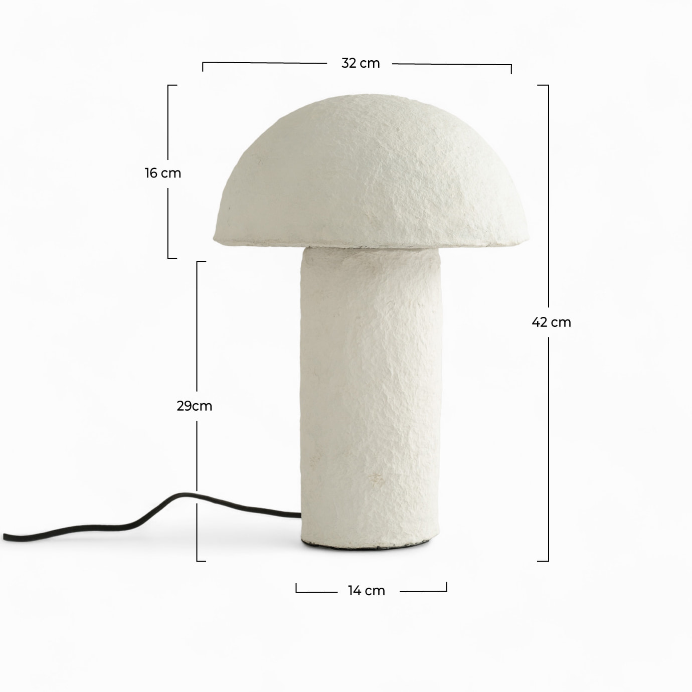 Lampe Poesia en papier blanc