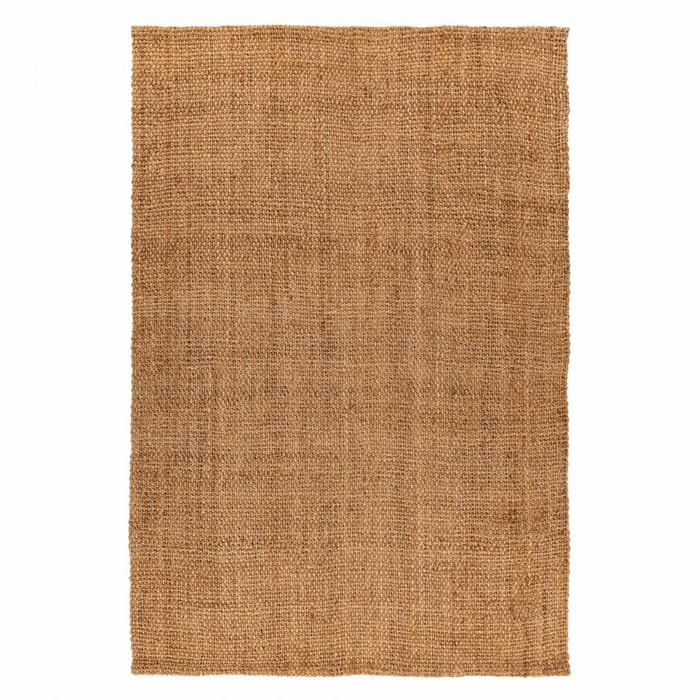 Tapis  en jute tissé main SUSI Beige motif uni à chevrons