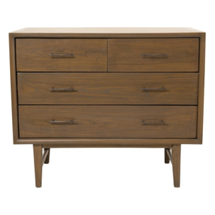 LARA - Commode 4 tiroirs bois Mindi