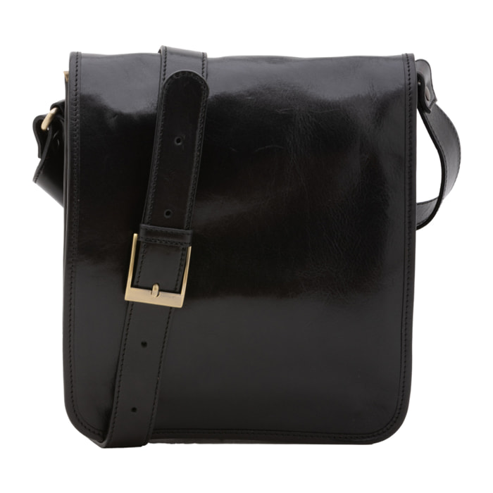 Borsa a tracolla  da uomo In Vera pelle Made in Italy 29x24x9 cm