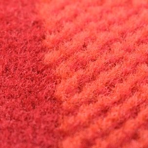 Tapis Ceje motif géométrique dans les teintes rouges