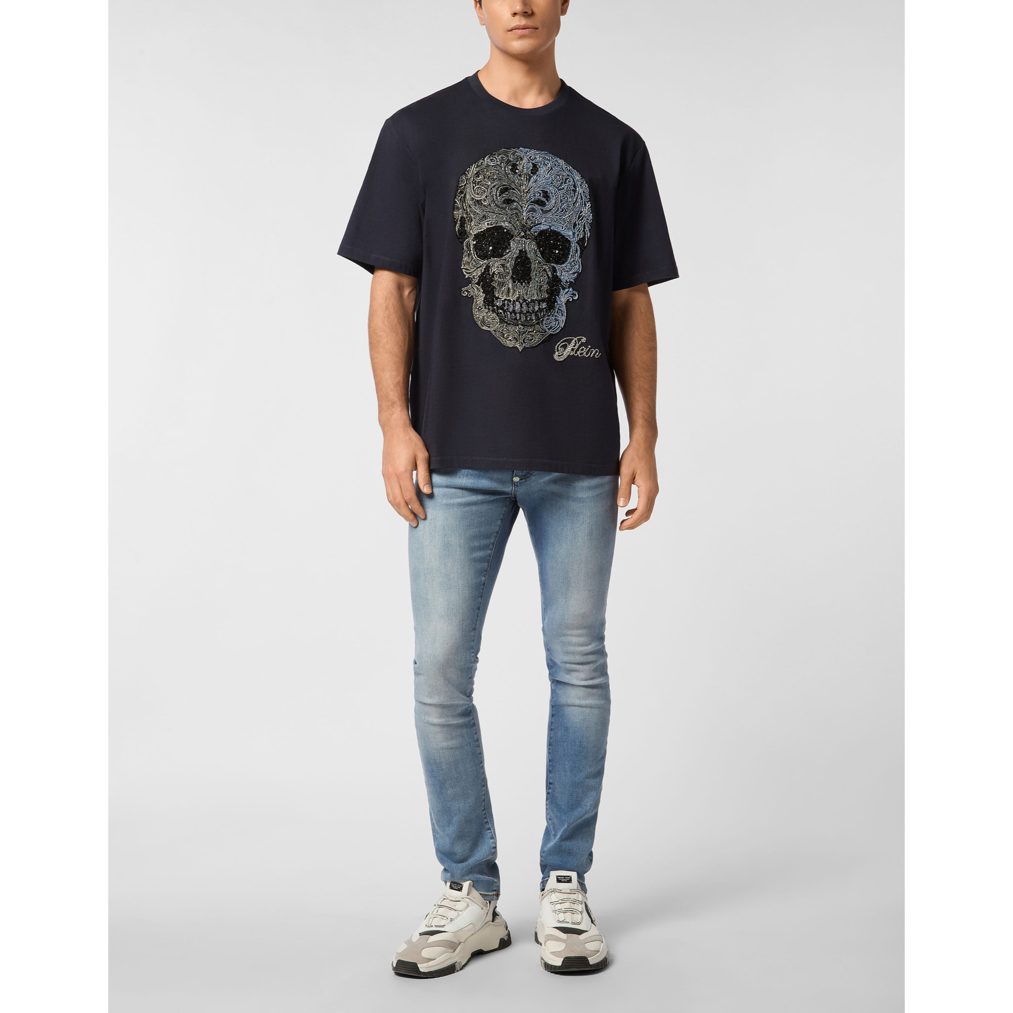 PHILIPP PLEIN T-Shirt Round Neck Ss SKULL