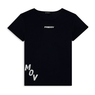 T-shirt regular in jersey leggero con stampa “MOV”