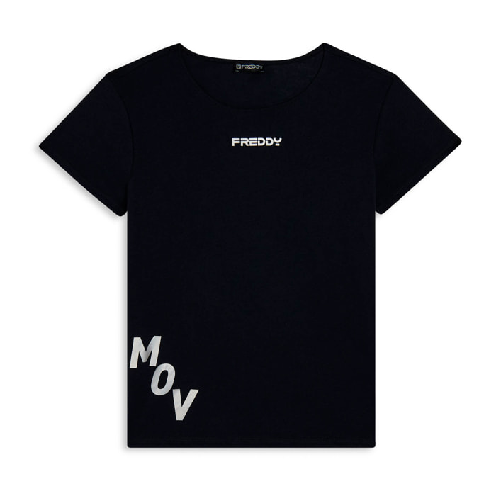 T-shirt regular in jersey leggero con stampa “MOV”