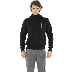 Sudadera de neopreno de invierno para hombre,capuch, cremallera, Leone 1947 Tech