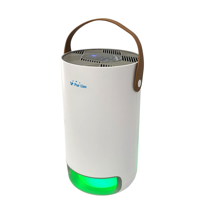 Purificateur d'air avec filtre HEPA, PM2, ioniseur, lampe UV, 3 vitesses et mode AUTO pour 15m2.