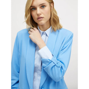 Motivi - Blazer amplio con abotonadura simple - Light - blue