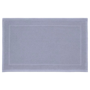 Tapis de bain pur coton 1700 g/m² uni gris Antica givre