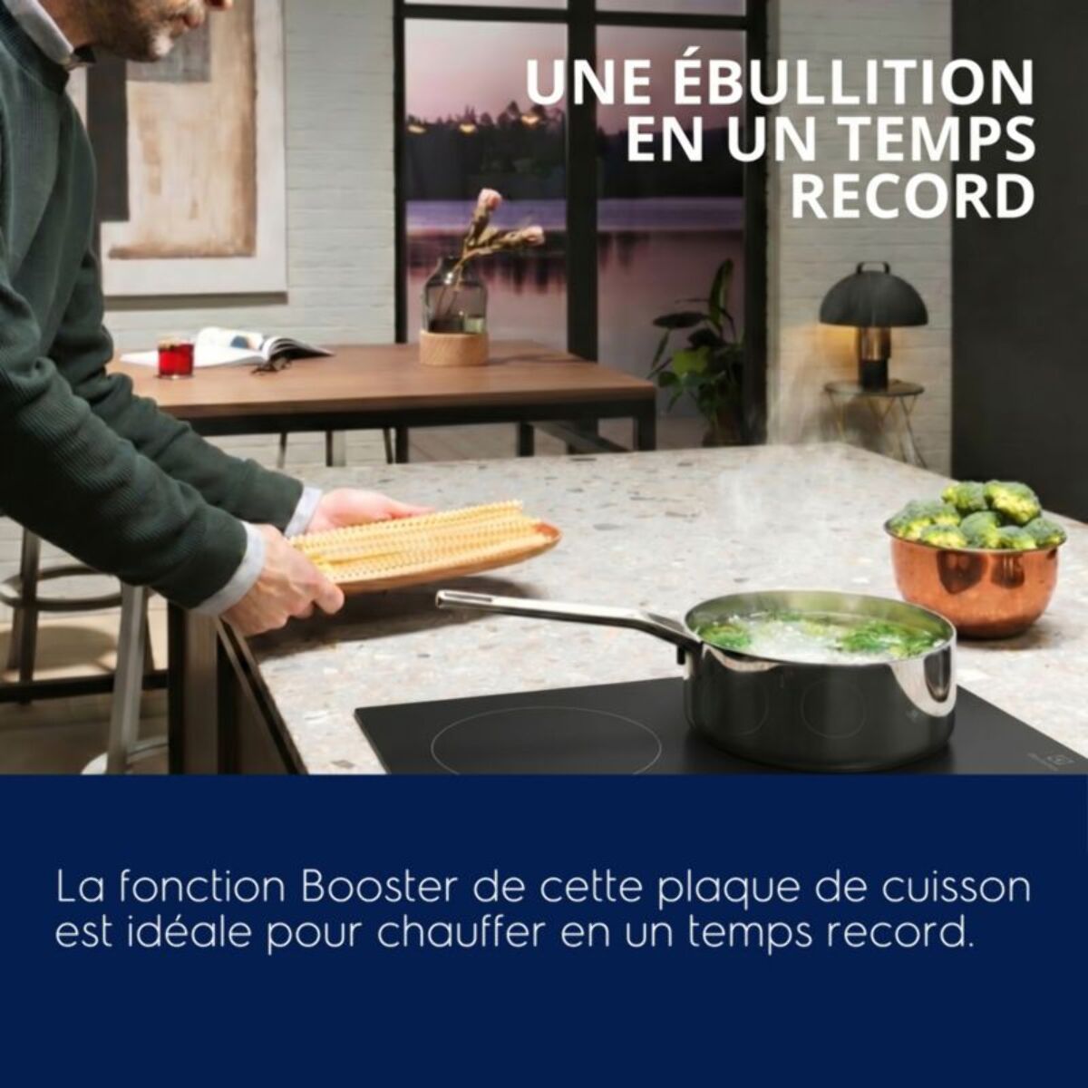 Plaque induction ELECTROLUX LIB60320CL Matt - Finition Noir Mat 3 foyers