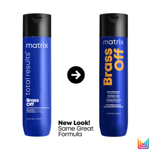 Brass Off - Shampoing Bleu Neutralisant de Reflets Indésirables Orangés Cuivrés