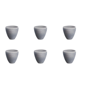 Tasse STONE 15cl - 6 pièces - Gris lune