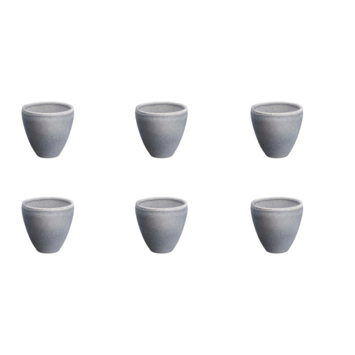 Tasse STONE 15cl - 6 pièces - Gris lune