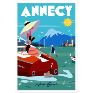 Poster de vedette du lac d' annecy Affiche seule