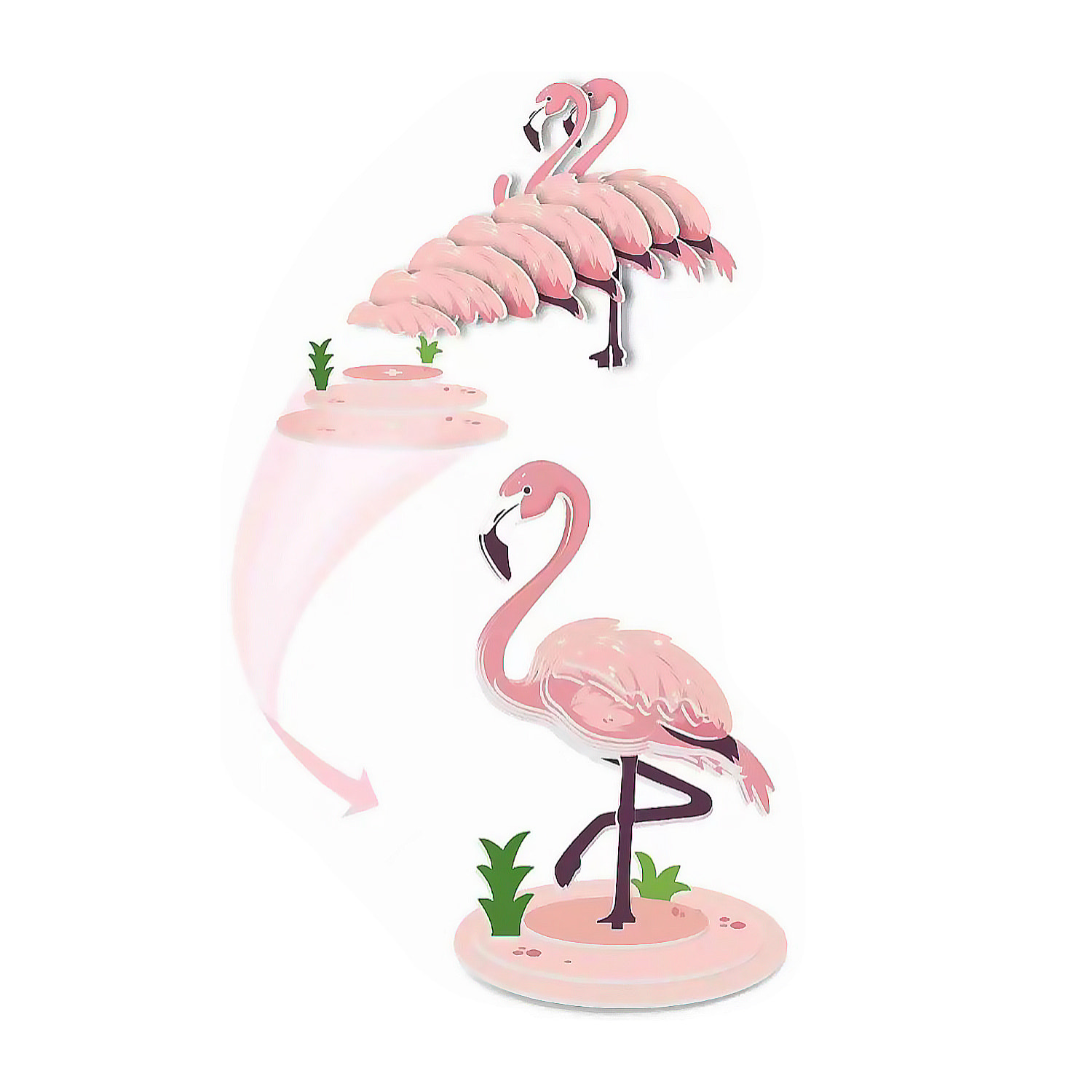 Puzzle 3D in cartone con rilievo. Design di Fenicottero.