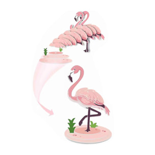 Puzzle 3D in cartone con rilievo. Design di Fenicottero.