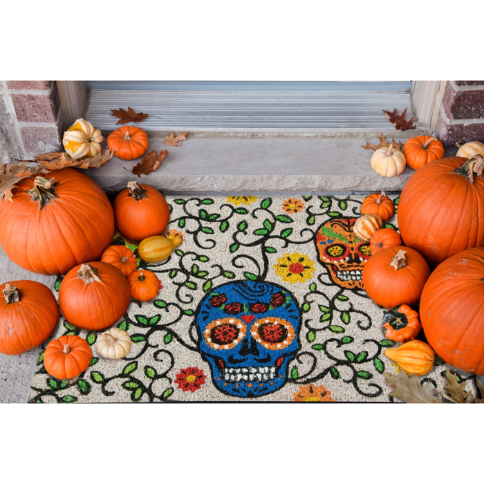 Zerbino 60x40 Excelsa – Calavera, Fibra di Cocco Multicolore