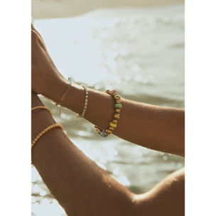 Pulsera Color Bomb Acero Baño Oro