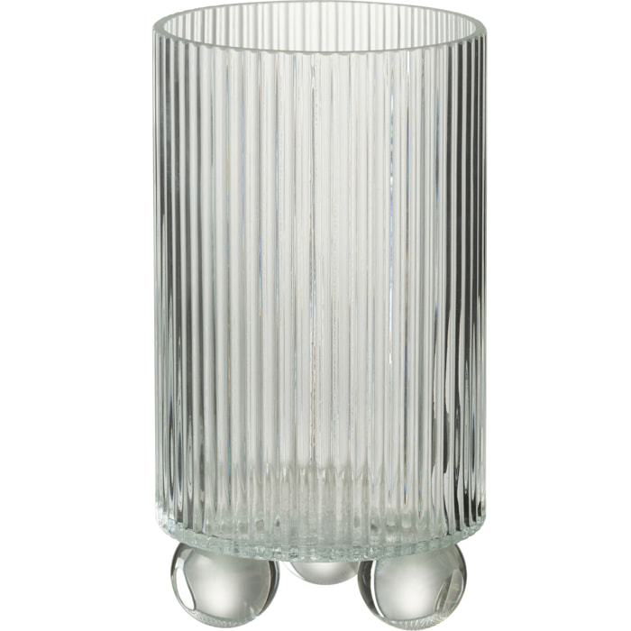 J-Line photophore Clara - verre - transparent - large